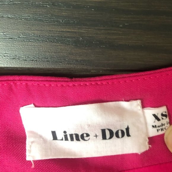 Line & Dot Cherie Dress in Fuchsia - Picture 5 of 5